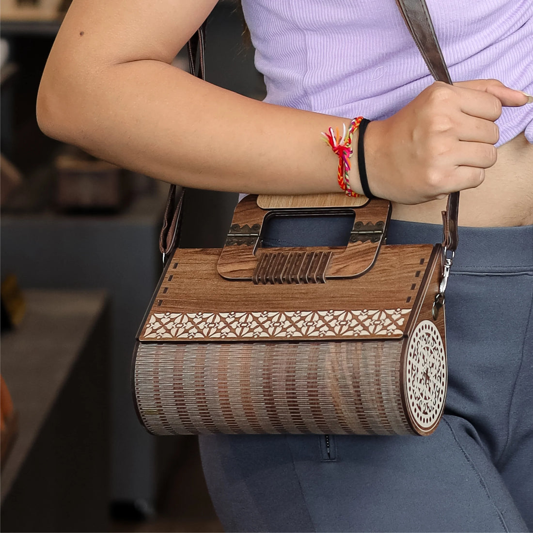  Laser Art Handcrafted Wooden Clutches