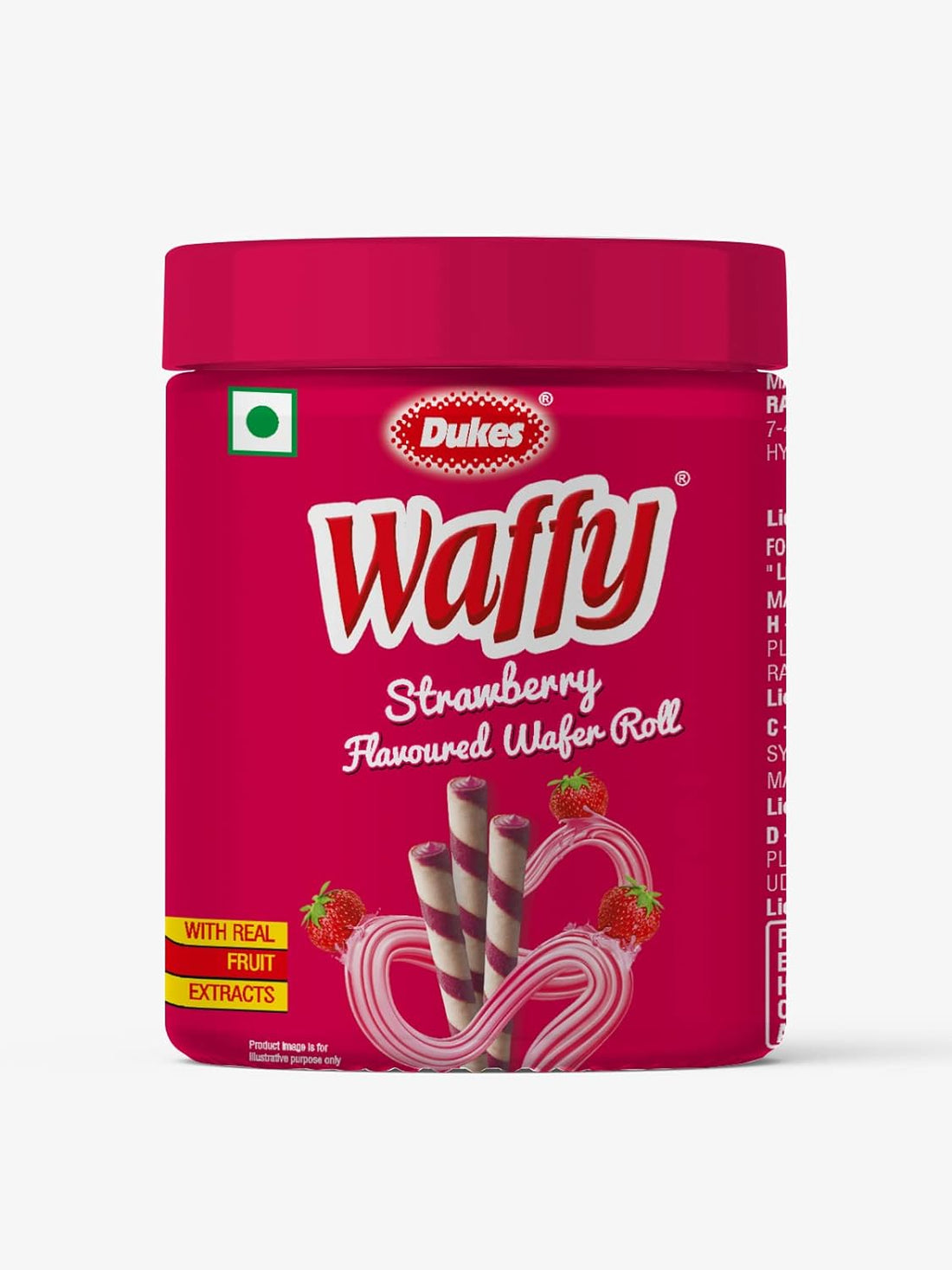 Dukes Waffy Strawberry flavoured Wafer roll