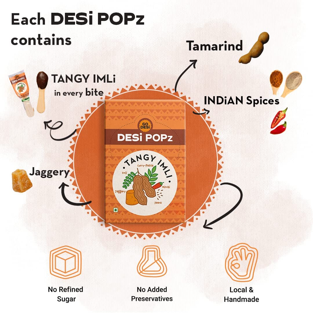 GO Desi Imli Pop Tamarind & jaggery Candy Description