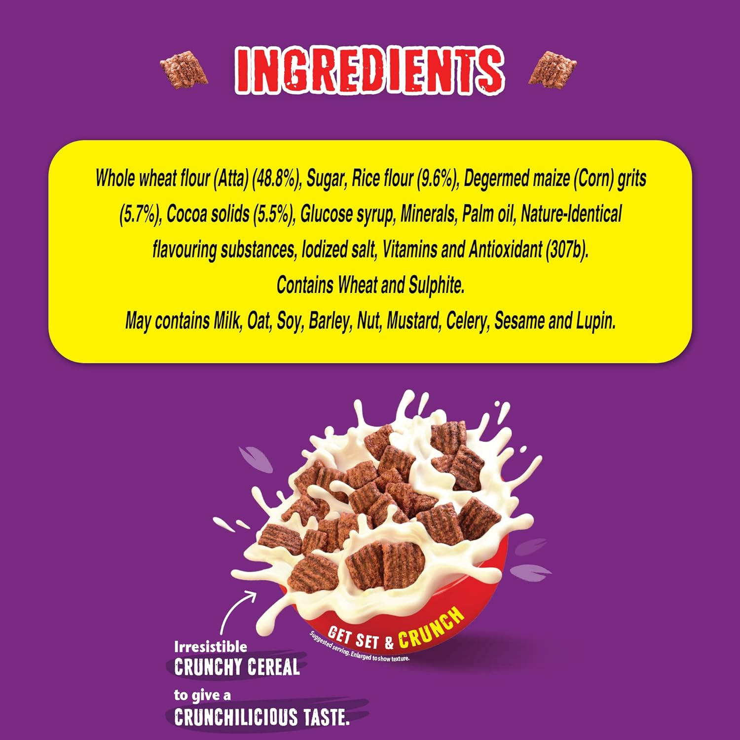 Nestle Munch Crunchilicious Cereal Ingredients