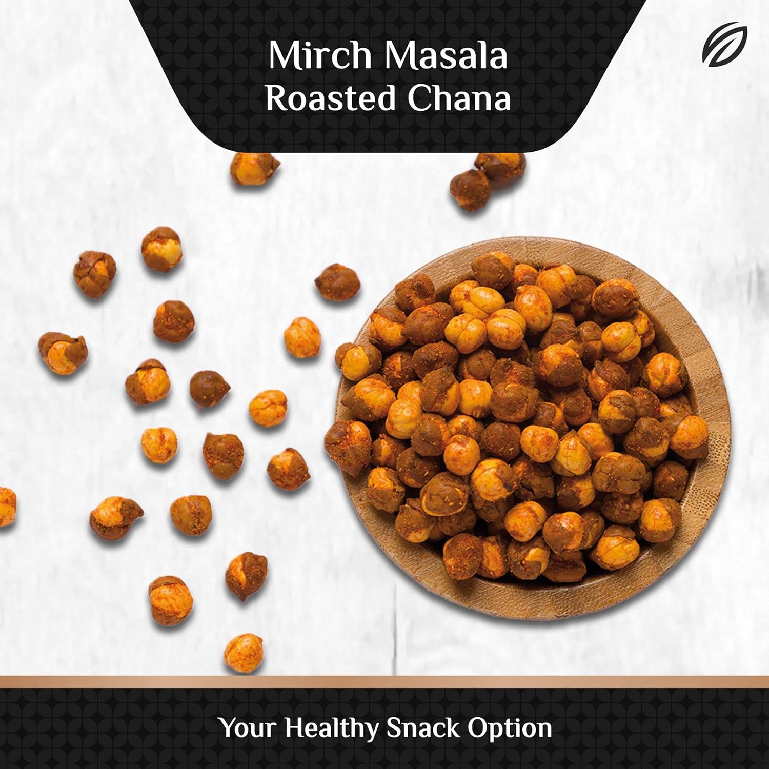 SHREGO Mirch Masala Roasted Chana, Snack and Namkeen Visual