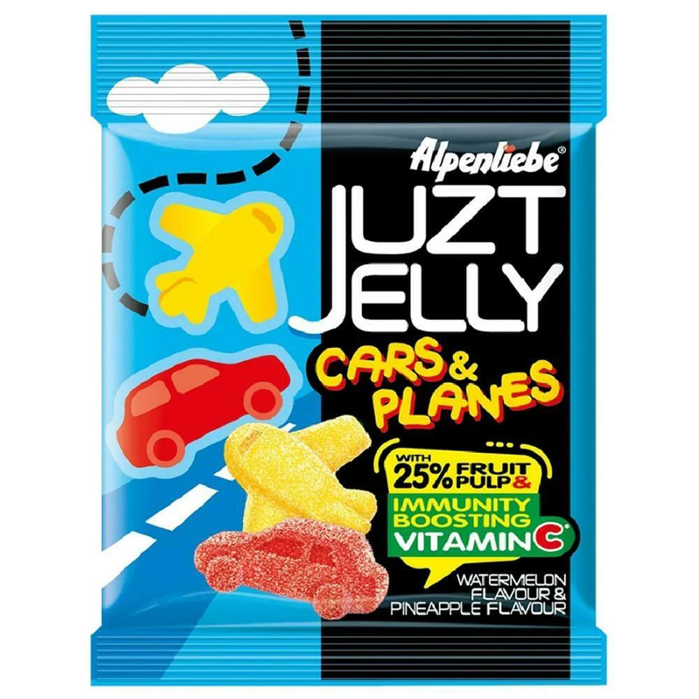 Alpenliebe Pineapple and Watermelon Flavour Cars & Planes Juzt Jelly Front