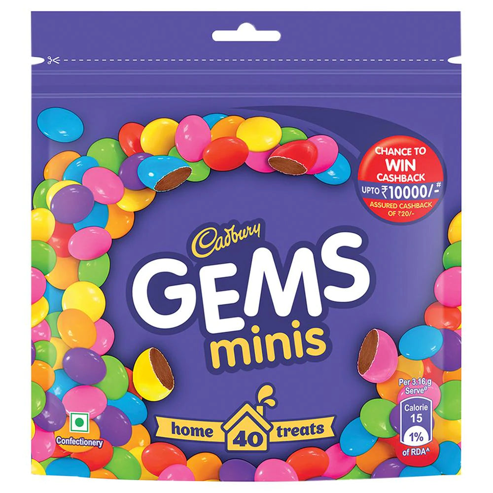 Cadbury Gems Minis Home Treats Front