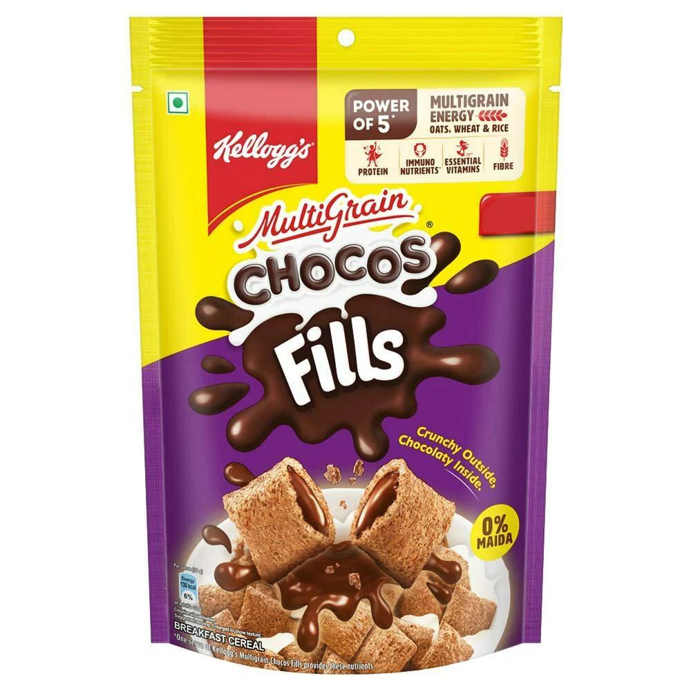 Kellogg's Chocos Fills, Double Chocolaty, Anytime Snack