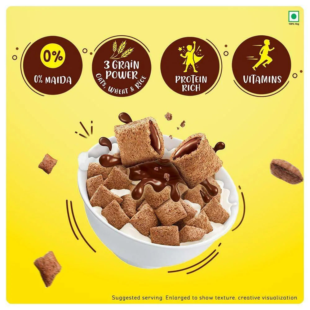 Kellogg's Chocos Fills, Double Chocolaty, Anytime Snack Information