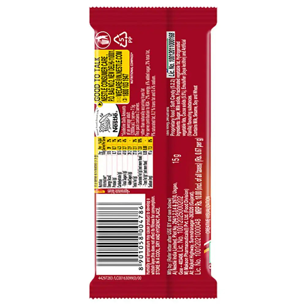  NestlÃƒÂ© Classic Milk Chocolate, timeless indulgence, cocoa perfection, creamy milk, velvety smooth, sweetness, pure bliss, classic chocolate, uncompromising quality, treat. Back