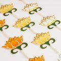 Lotus-Shaped Wall Hangings, close up