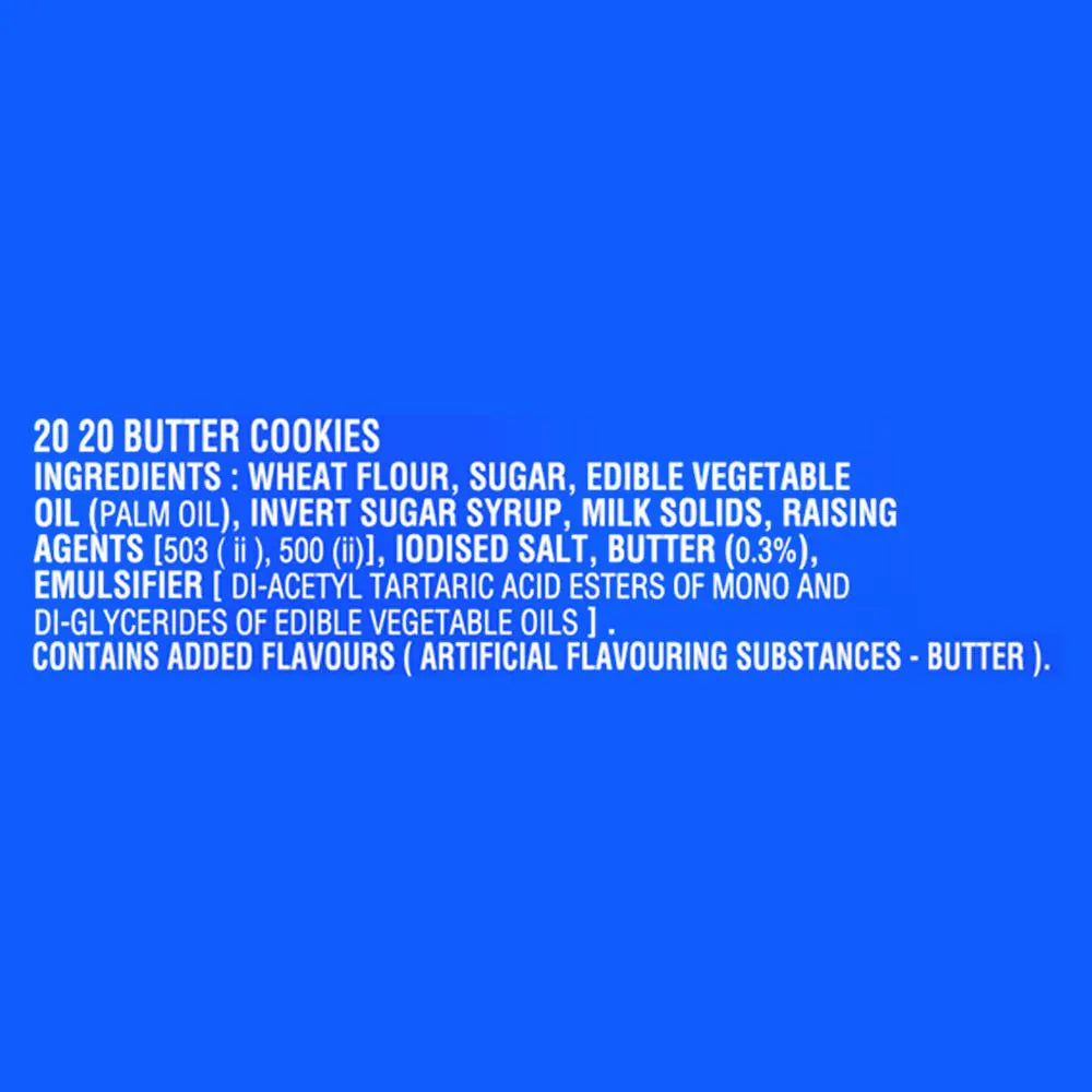 Parle 20-20 Butter Cookies, buttery bliss, indulgence Ingredients