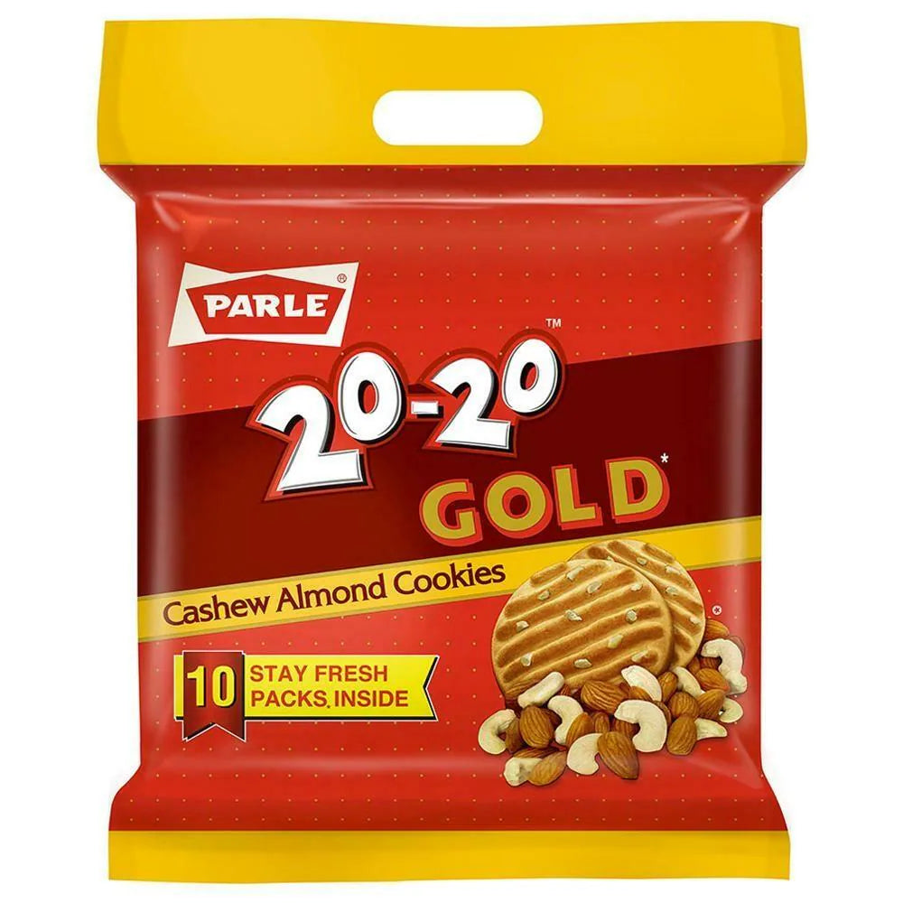 Parle 20-20 Gold Cashew Almond Cookies