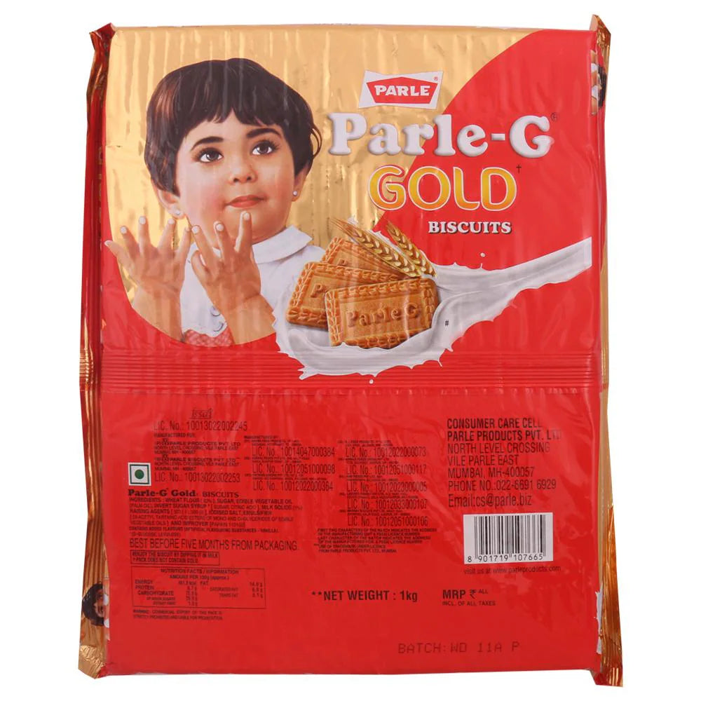 Parle-G Gold Biscuits, tradition, nostalgia, quality, timeless taste, cherished, finest ingredients, golden-brown, classic snacking, breakfast, comfort, iconic back