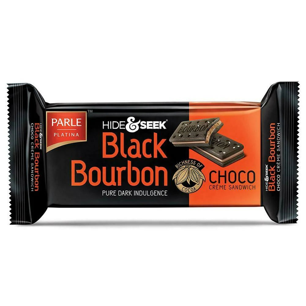 Parle Hide & Seek Black Bourbon Chocolate Cream Biscuits