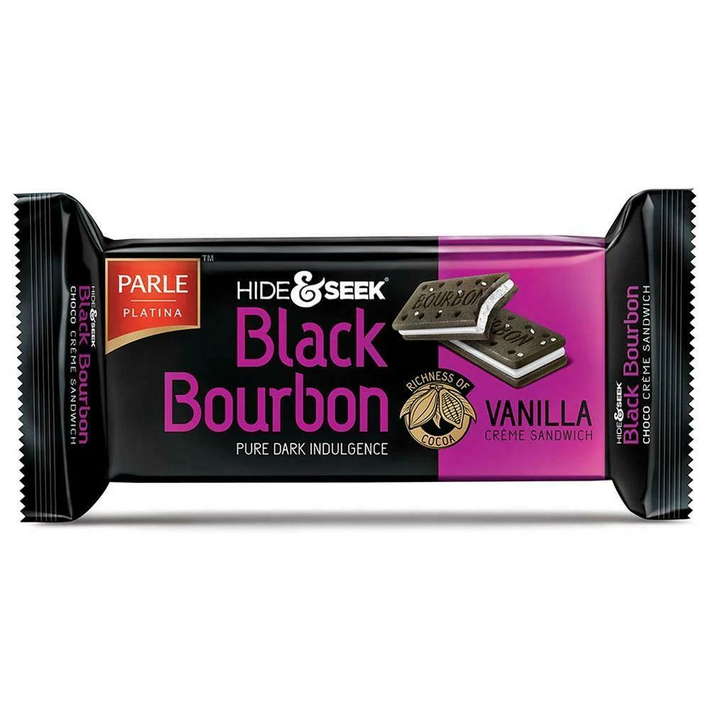 Parle Hide & Seek Black Bourbon Vanilla Cream Biscuits