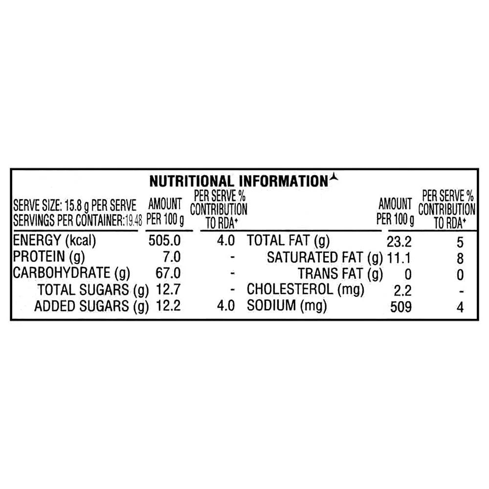 Parle Krackjack Butter Masala Biscuits Nutrition