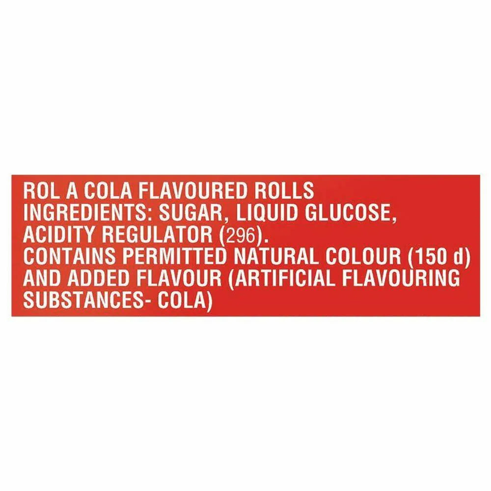 Parle Rol . a . Cola Candy Ingredients