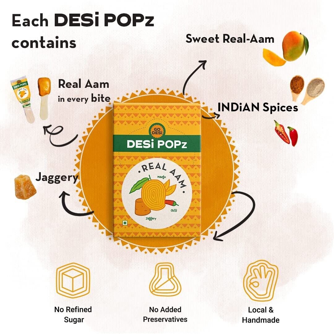 GO DESi Popz Real Aam information