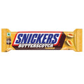 Snickers Butterscotch Filled Chocolate Bar, decadent crunch, rich chocolate, crunchy butterscotch, creamy caramel, nougat, roasted peanuts, satisfying snack, sweet bliss.